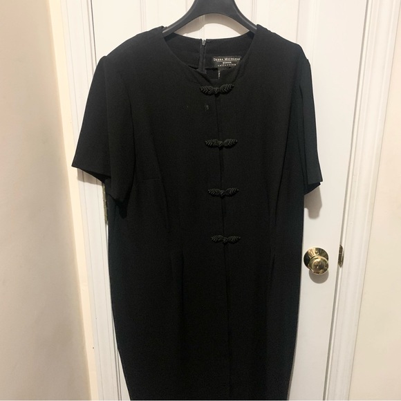 20 Debra Michaels Collection Black Women’s Dress. 90’s retro - Picture 1 of 6